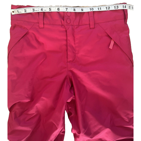 Patagonia Girls XL 14 H2NO Snow Pants Snowboarding Skiing Hot Bright Pink - Picture 10 of 12